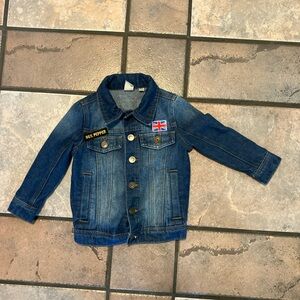 Junk Food The Beatles SGT Pepper Kids Denim Jacket 2T Patches Dark Wash